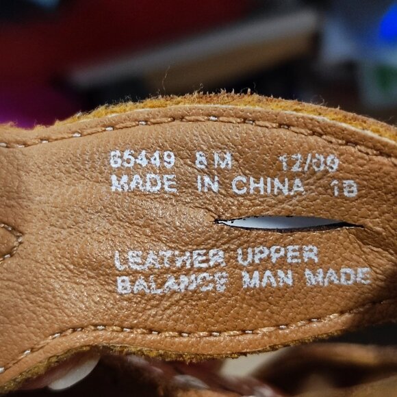 Clarks Artisan leather upper slipper brown women's size 8M - Picture 8 of 12